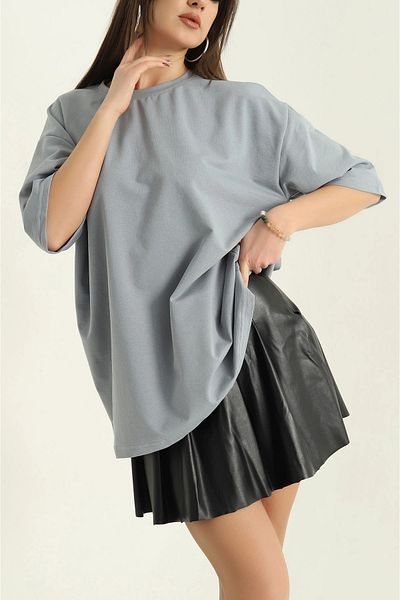vuvutasarım Tricou cu două fire oversize afumat nou sezon