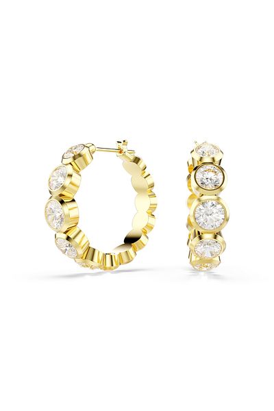 Swarovski Bernsteinfarbene goldfarbene Ohrstecker 5711483