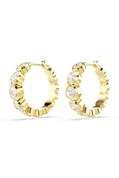 Swarovski Bernsteinfarbene Ohrstecker in Goldfarbe 5711483