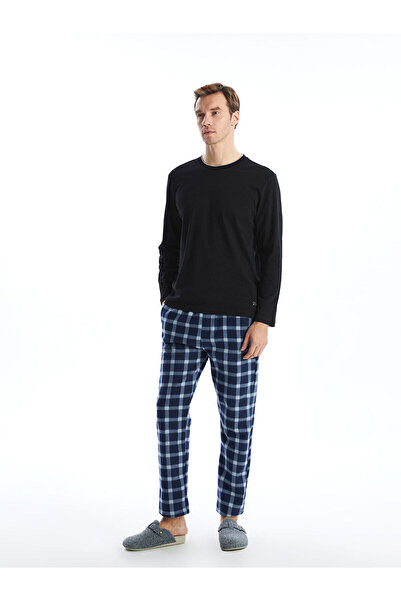 LC Waikiki Peak Yeni Sezon Standart Kalıp Ekose Polar Pijama Alt