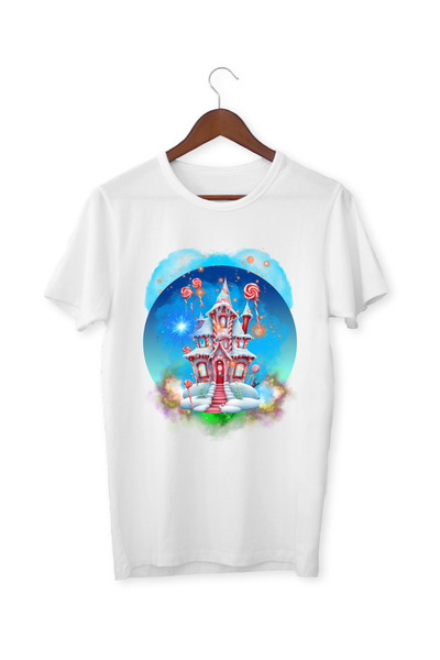 ALPŞAN TİCARET Kuća od slatkiša za proslavu Nove godine T-shirt, majica za pr...