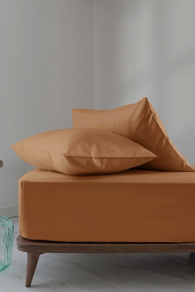 İssimo Home Simply Terracotta Cotton Satin Fitted Set 180*200/50*70