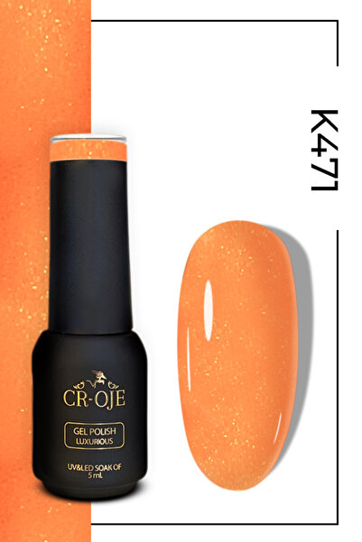 CROJE KALICI OJE Kalıcı Oje K471-simli Turuncu (5 ML)
