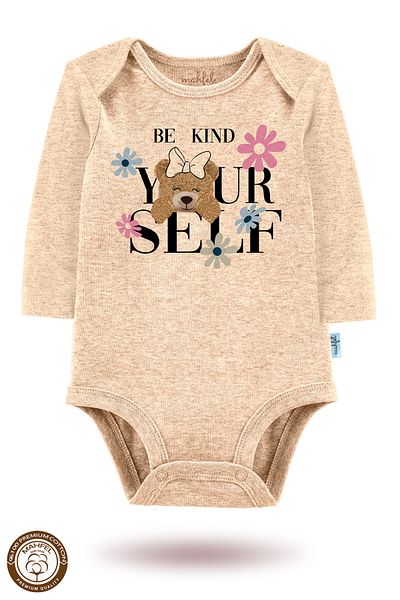 MAHFEL 100% Cotton 3-Piece Organic Printed Snap Fastener Baby Bodysuit