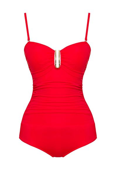 SAILOR moda Geraffter Badeanzug mit Accessoires