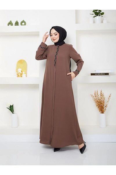 Neva Style Large Size Ferace with Stone Detail