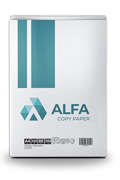 Alfa Copy Paper Alfa Fotokopi Kağıdı A-4 80 Gr 500'Lü