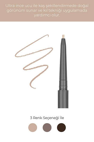 Alix Avien Nude Color Ultrathin Long Plumping Elevator Eyebrow Pencil - Retractable Eyebrow Pencil 01