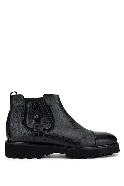 Tamer Tanca Men's Genuine Leather Black Classic Boots
