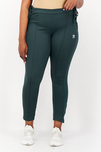 Adidas Originals Women Slim Fit Training Straight Leg Pants, Green