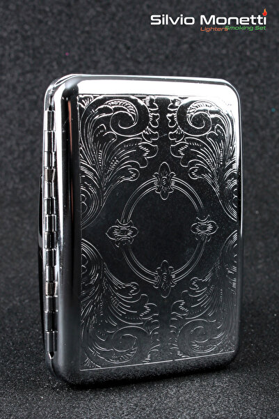 Silvio Monetti Desenli Metal Sigara Tabakası Smtbkcb007r1