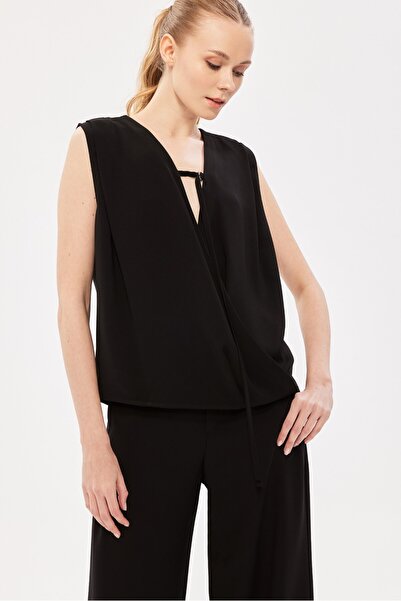 Berr-ın Жіноча чорна блузка 124Y04004113-ЧОРНА