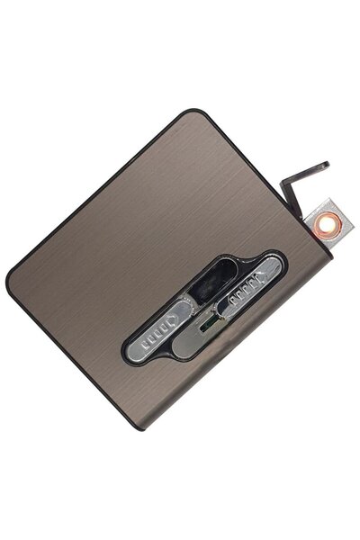 Silvio Monetti Krom Şarjlı Çekmeceli Çakmak Sigara Tabakası - Tbksm10r002