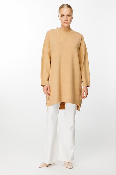 Ghisa Side Buttoned Knitwear Tunic