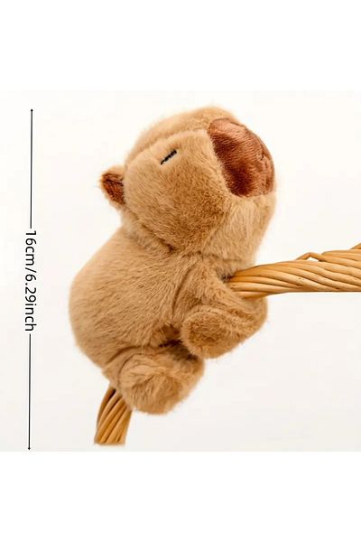 Halımax Cute Capybara Plush Bracelet Gift Bracelet Capybara Brown Plush 16cm Toy