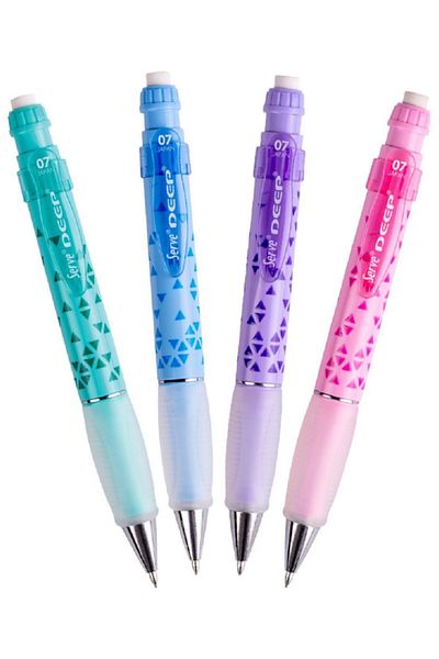 Serve Deep Triangle Pattern 07 Nib Pen Set 4 Pieces