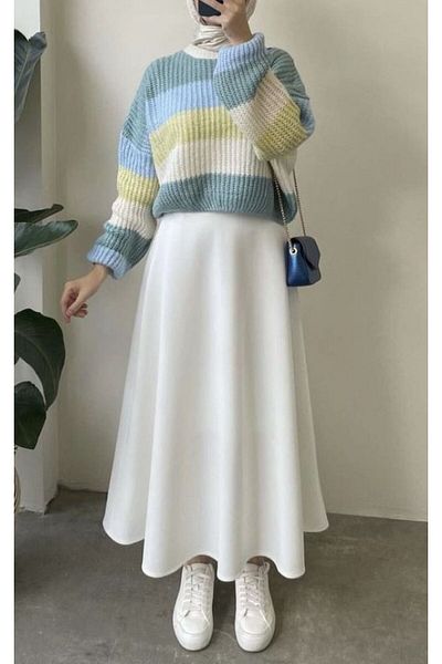 CNG MODA Puff Scuba Skirt
