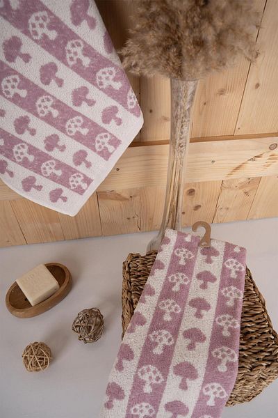 Baveno Baveno Patterned Embroidered Gift Towel Set - 100% Cotton, 40X66 cm