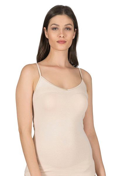 Kompedan Γυναικείο εσώρουχο Modal Fabric - Λουράκι με κορδόνι, χρώμα δέρματος |   K20586