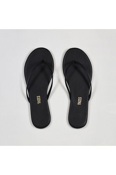 Tkees Women's Black Stylish Daily Flip Flops