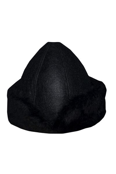 şahinbak Black Domed Felt Hat - Börk T025