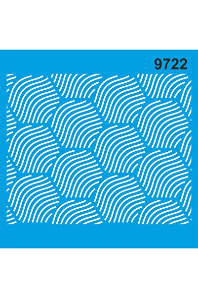 StencilSepeti Geometrik Desen  - Stencil Boyama Şablonu