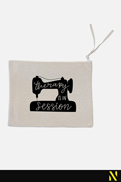 nilizma Stitch Themed Therapy Is in Session Linen Handbag