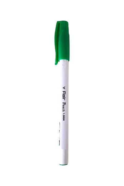 Flair Peach Ball Pen 1.0mm Set of 10 pcs, Green
