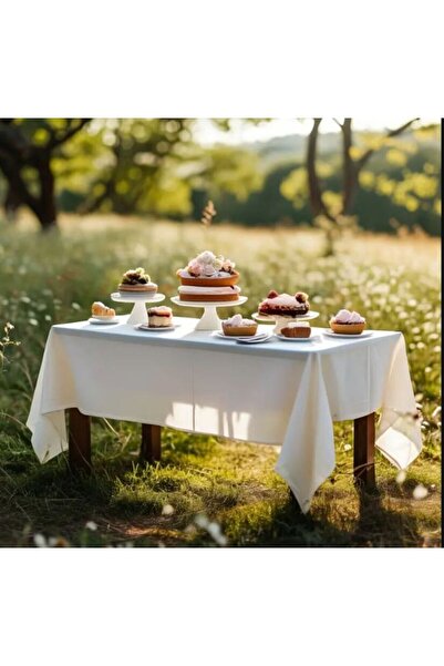 Buldan Tekstil Organic Linen Cotton tablecloth raw linen