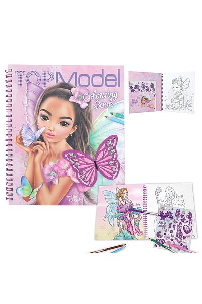 Top Model كتاب تلوين مع الحب الجني الفراشة