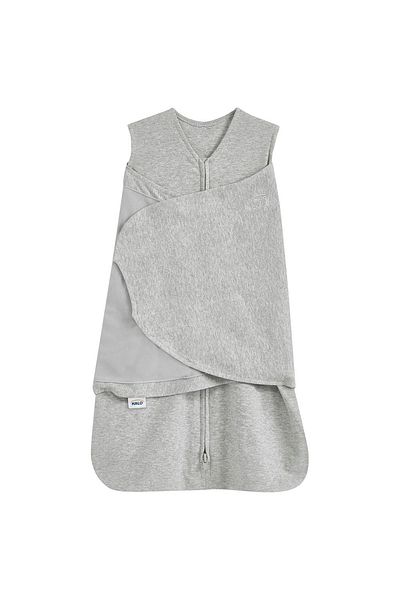 HALO 100% Cotton Sleep sack Swaddle - Heather Grey (0-3M)
