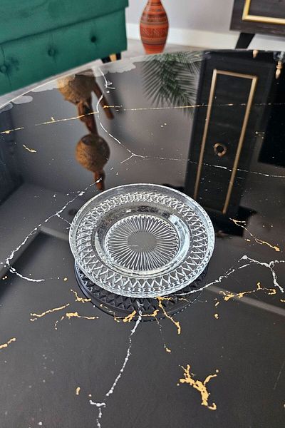 Gülümseten Avm Glass Tea Plate of 6