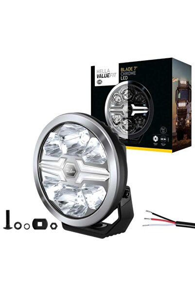 Hella Off-road Valuefit Blade Led Uzun Far Krom 36w 7" Beyaz Isik 1fj357198-011