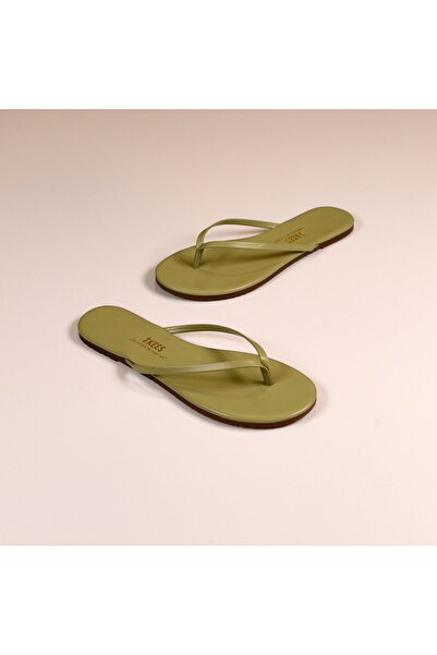 Tkees Γυναικείες πράσινες κλασικές κομψές καθημερινές σαγιονάρες