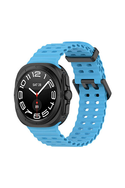 UnDePlus Samsung Galaxy Watch Ultra 2/1 47mm Kordon Oluklu Geçmeli Silikon Ba...