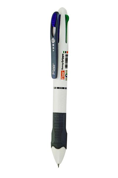 Flair Sunny Grippo Ball Point Pen 4 Colour in 1 Pen,Set of 12 Pieces