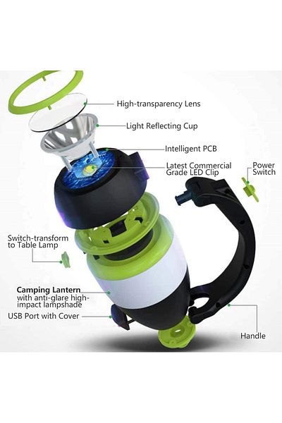 COOYA 3 in 1 Combo Outdoor Power Supply Multi-function Mobile Lighting,for Studio Lighting,Camping