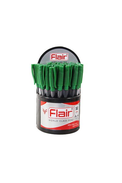 Flair Zing Ball Pen Green Ink Set of 30 Pcs