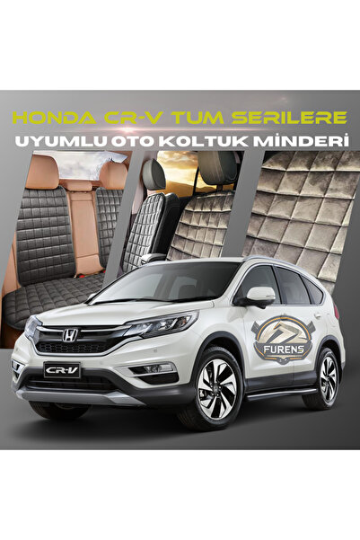 SHOOPLAA طقم وسائد مقعد السيارة هوندا Cr-V بلون أنثراسايت مع جيوب ريش تايلاند...