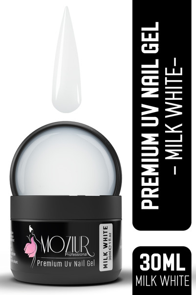 MOZIUR Uv/ Builder Nail Jel Premium 30ml - Milk White