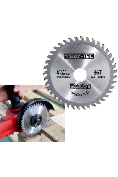 Baytec Elmas Ahşap Kesme Testeresi Taşlama 115x22 Mm 36t