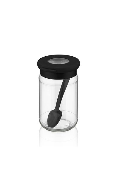 yodis 6-Piece Glass Jar Seasoning Set - Vacuum Silicone Lid - 6-Piece Seasoning Bowl Set
