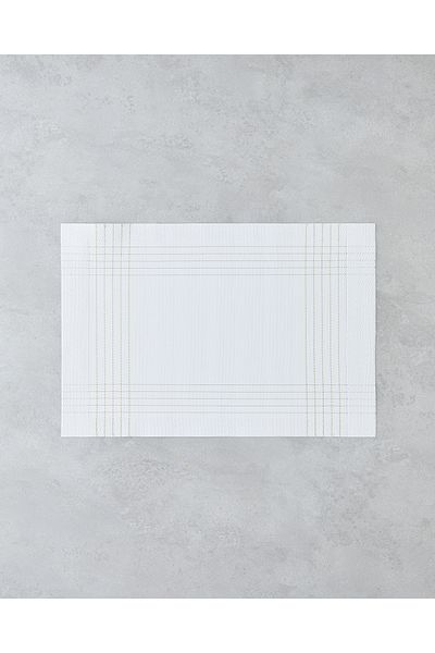 English Home Lea Pvc 4 piese - 30x45 cm alb și auriu