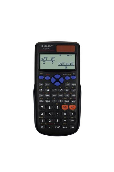 MASCO fx-82ES PLUS 12 Digits Scientific Calculator, Large LCD Display