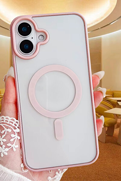 Vip Case Apple Iphone 16 Uyumlu Magsafe Wireless Şarj Özellikli Silikon Kamera Çıkıntılı Rema Kılıf