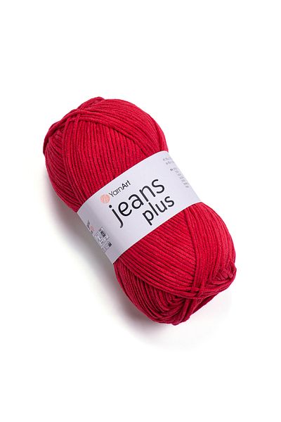 Yarnart Jeans Plus - Hand Knitting Thread Red-90