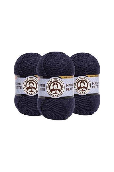 Ören Bayan Knitted Madame Petite 019 Model Anti Pilling Baby Wool - 3 Pieces