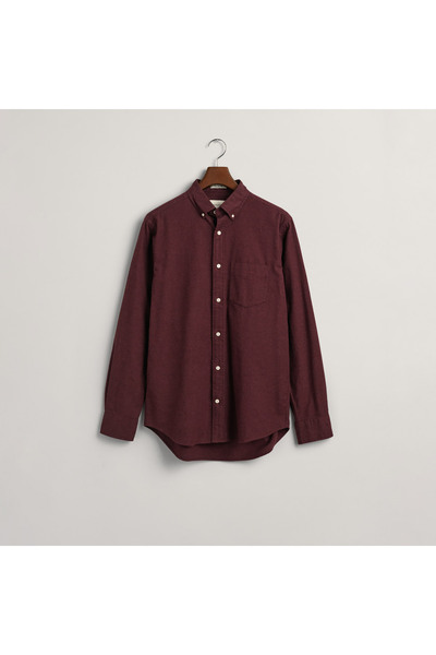 Gant Erkek Kırmızı Regular Fit Düğmeli Yaka Gömlek