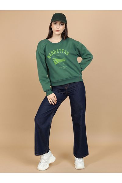 Tokyo Talkies By Styli Graphic Print Dropped Shoulder Boxy Sweatshirt