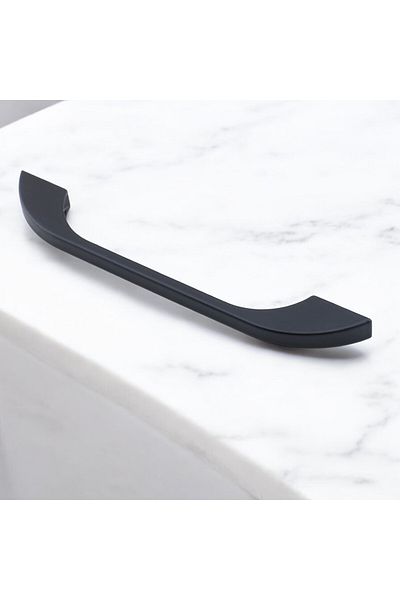 Badem10 Ezgi Metal Mâner Negru 128 Mm Mobilier Bucătărie Sertar Dulap Dulap Ușă Mânere Mâner 12,8 Cm